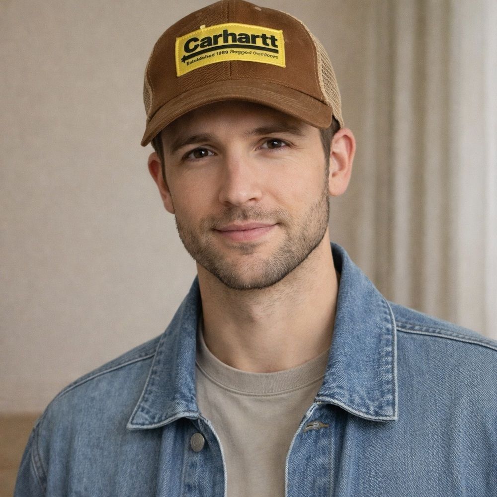 Carhartt Unisex Twill Mesh Logo Trucker Baseball Cap